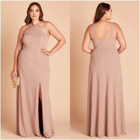 Birdy Grey Dresses & Skirts - BIRDY GREY Gene Crepe Dress In Taupe